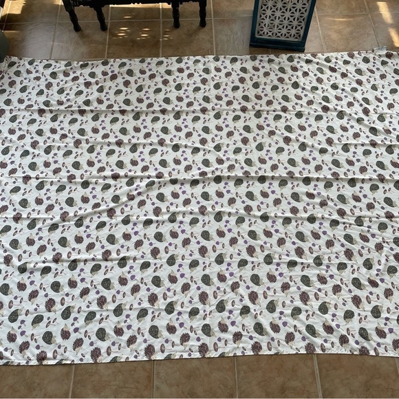 2 Twin Flat Sheets Mushrooms and Hedgehogs - Picture 7 of 9